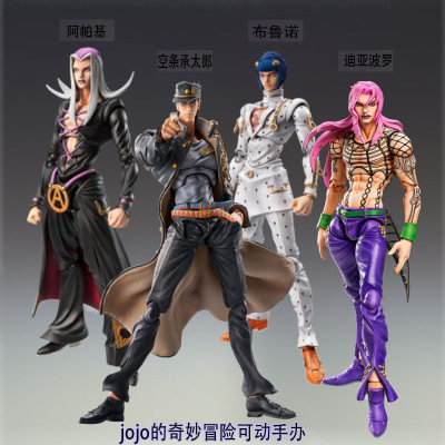 JOJO的奇妙冒险 可动 布鲁诺 阿帕基 空条承太郎 迪亚波罗 手办