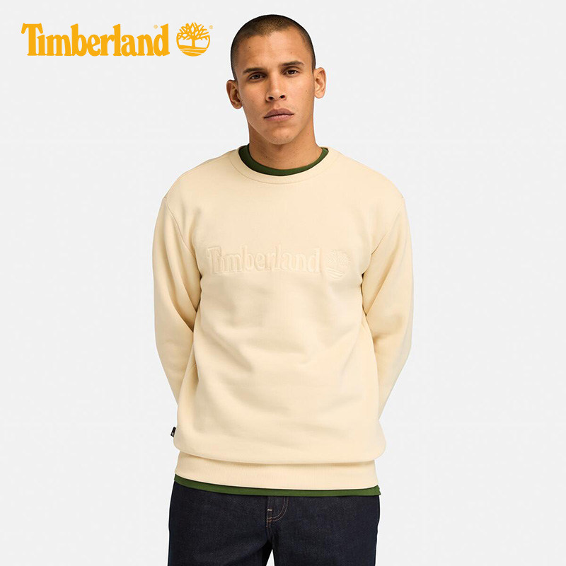 Timberland添柏岚男士户外休闲加绒保暖圆领长袖卫衣套头衫A695Y