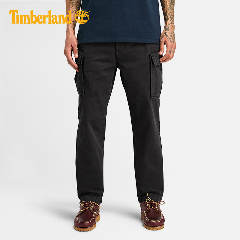 Timberland添柏岚男裤户外舒适棉质宽松休闲运动直筒工装裤A5TVY