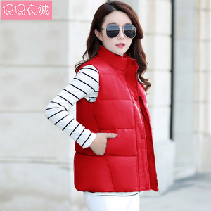 2020秋冬新款棉服马甲女装外套韩版修身学生背心短款棉衣马夹立领