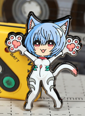 潮设会原创 新世纪福音战士EVA胸针绫波丽徽章冰箱贴明日香别针