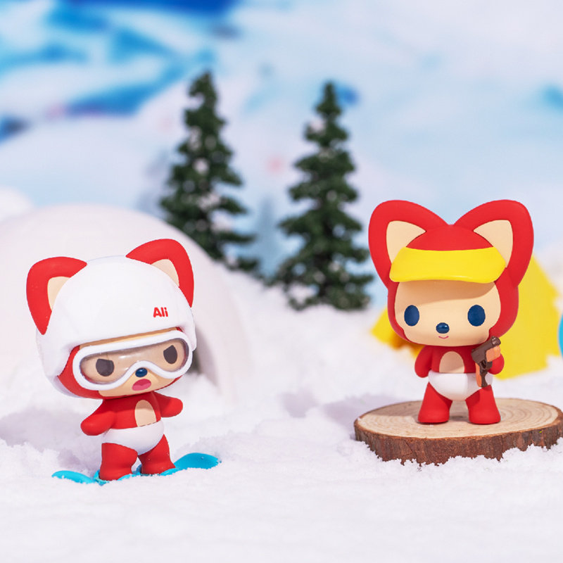 阿狸运动盲盒潮玩体育造型手办创意玩具卡通车载女生生日七夕礼物