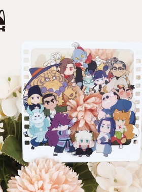 罗小黑战记人物收藏大家围圈圈透卡PVC小卡片合影板拍照打卡谷子