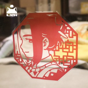 罗小黑2026年年岁岁系列静电窗花 新年快乐!!!!要开心喵~