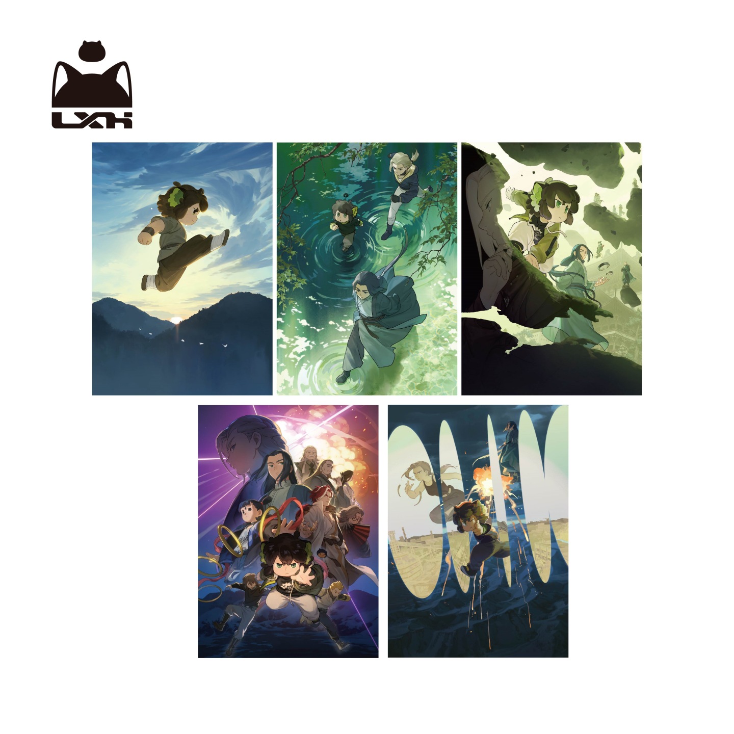 罗小黑战记2上映海报套装5张装