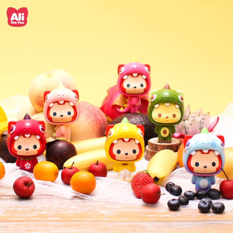 阿狸小恐龙异色迷你创意生日公仔