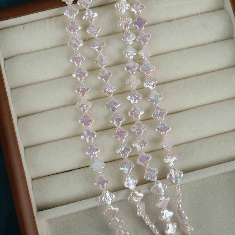 粉强光巴洛克淡水珍珠四叶草9-10MM项链耳坠DIY散珠半成品配件,珠宝/钻石/翡翠,颈饰,淘宝优惠券,粉丝福利购,淘宝优惠卷