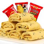 厦门特产凤凰卷旺旺卷芝麻味葱香味休闲零食饼干早餐 3斤特价