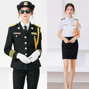新式保安制服套装女款礼宾服物业管理西服外套形象岗哨工作服春秋