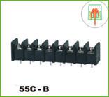环保铜JFF55S-10.0MM栅栏式黑色连接器KF55S DG55S电源插座