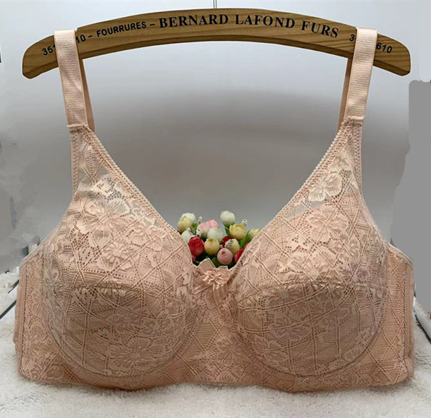 安琪芬2201大码大罩杯D罩杯偏大文胸薄款透气女内衣三排扣大胸显