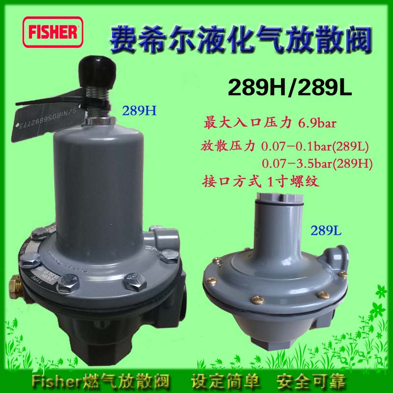 费希尔fisher289系列安全放散阀 289l燃气放散阀 289h安全阀