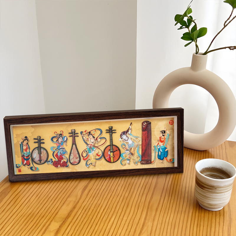 古筝琵琶胡相框摆台装饰品