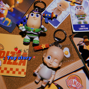 潮玩盲盒HEROCROSS玩具总动员巴斯光年胡迪钥匙扣包挂件创意礼物