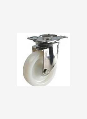 CNSGK150-N 6寸白色尼龙固定轮高度190MM不锈钢米思米CNSGS150-N