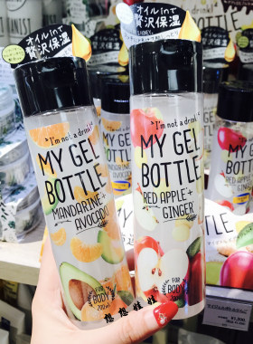 现货日本限定MY GEL BOTTLE水果高保湿补水滋润身体乳啫喱牛油果