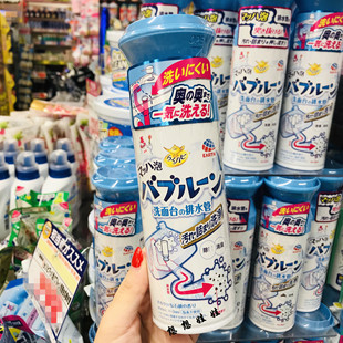 现货日本安速earth泡沫管道疏通清洁剂水槽厕所台盆除臭通下水道