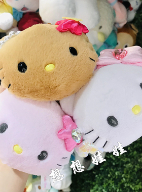 现货日本三丽鸥爱心90年代爱神天使黑皮Kitty挂件钥匙扣镜子包挂