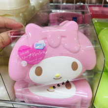 现货日本 Melody卡通香皂盒大容量可爱创意肥皂盒 带滤水空带盖子