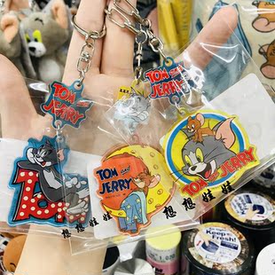 现货日本猫和老鼠限定汤姆猫杰瑞鼠可爱亚克力钥匙扣挂件包挂挂饰