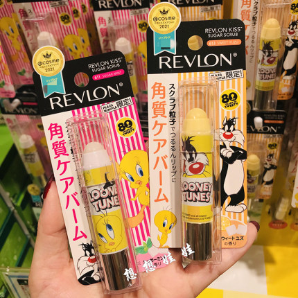 现日本REVLON露华浓兔八哥翠儿限定唇部保湿砂糖去角质磨砂润唇膏