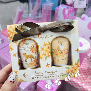 现日本cherimee狐狸金木犀桂花香限定保湿滋润补水柔嫩护手霜套装