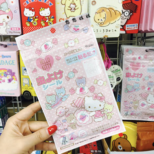 现货日本hello kitty图案桉树精华防虫驱蚊防蚊虫贴 超值72片装