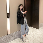 黑色西装 外套女设计感小众2025新款 气质小个子宽松休闲西服女上衣