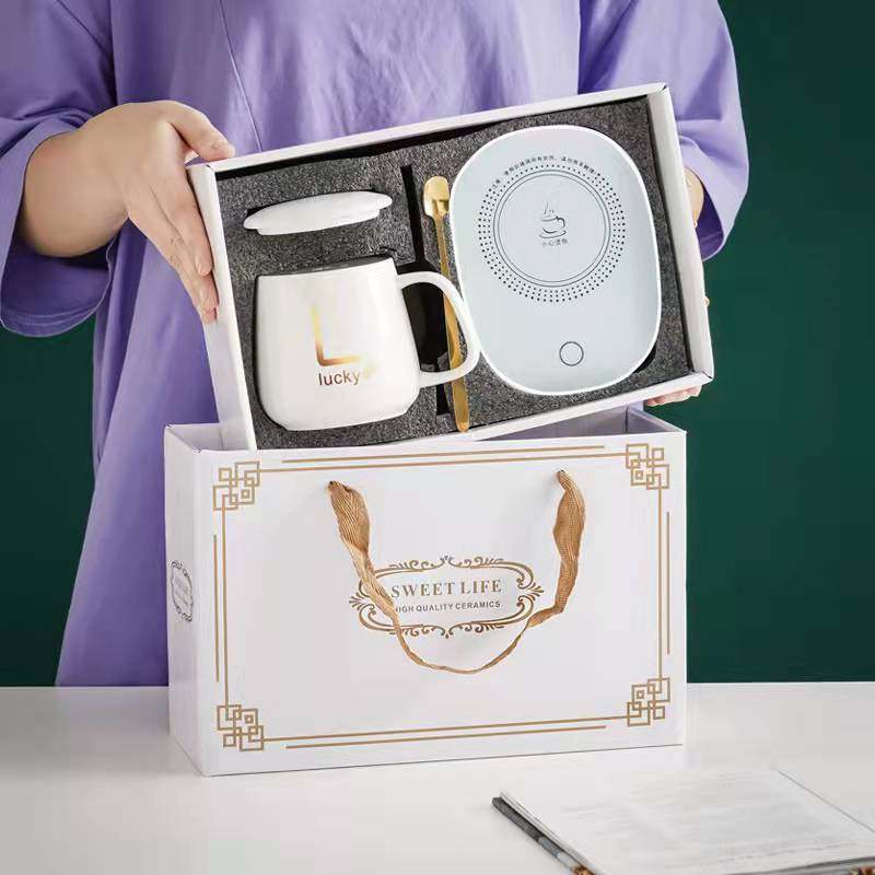 恒温暖暖自动智能煮喝水口杯子垫加烧热男女生早餐杯大容量带盖勺,餐饮具,马克杯,淘宝优惠券,粉丝福利购,淘宝优惠卷