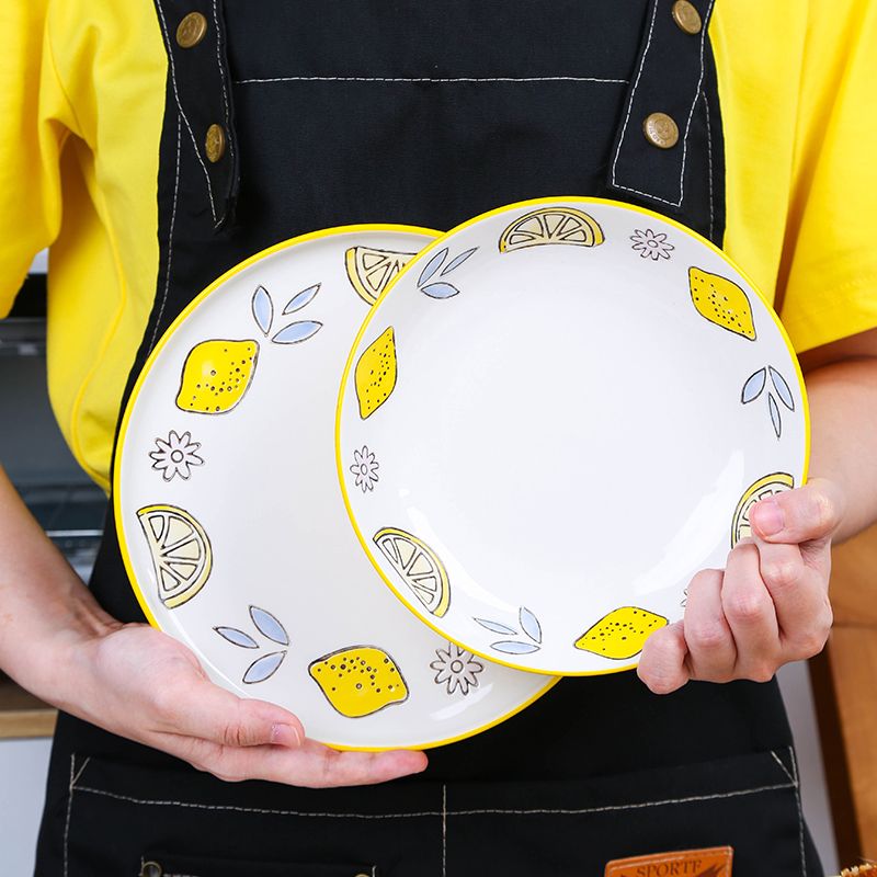 陶瓷可爱风单个小清新碗碟套装