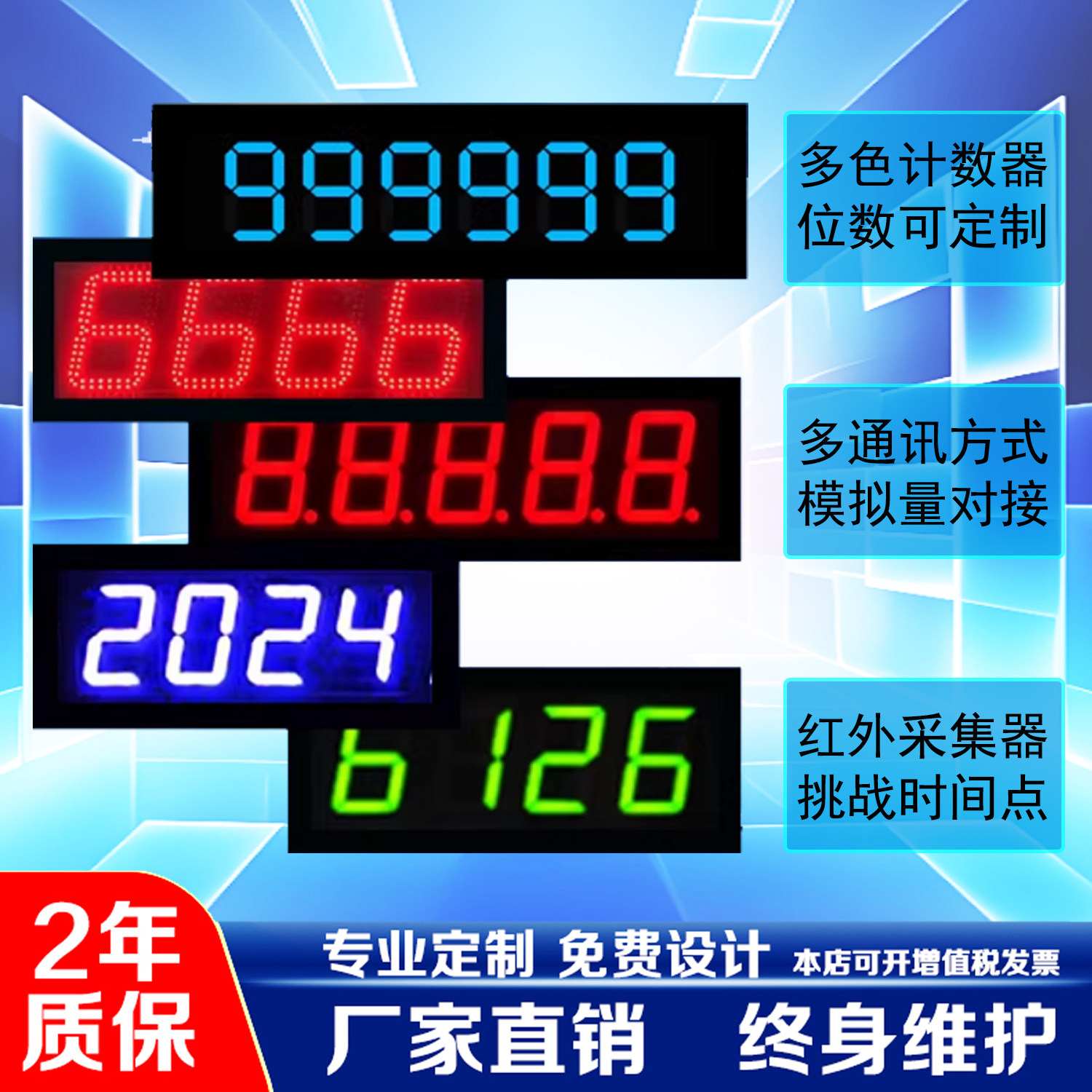 车速定量电子看板RS485采集数据图片