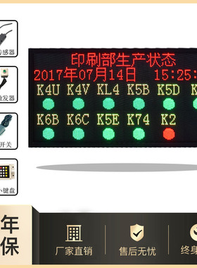 ABDON无线安灯系统电子看板RS485通讯PLC对接液晶屏LED显示屏直销