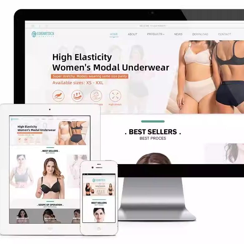 响应式内衣服饰外贸企业网站模板授权源码,商务/设计服务,设计素材/源文件,淘宝优惠券,粉丝福利购,淘宝优惠卷