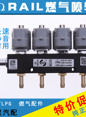 CNG汽车天然气改装配件套件油改气喷轨气车用LPG液化气共轨喷气嘴
