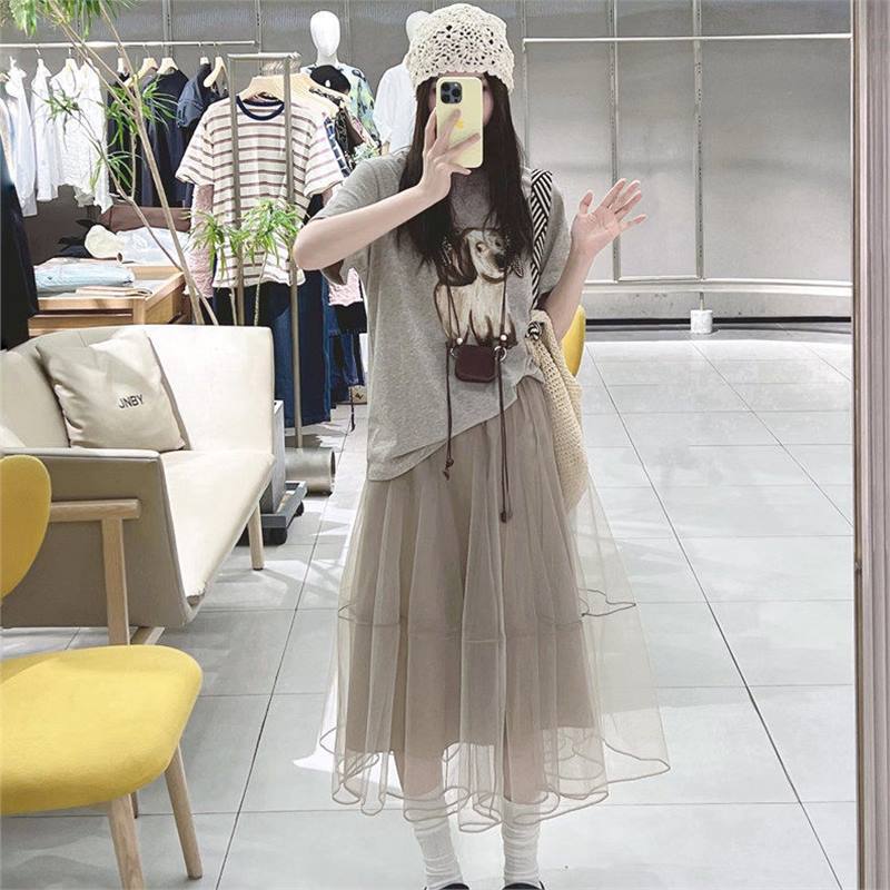 2026年春夏季节新品A型网纱半身裙长裙女纱裙