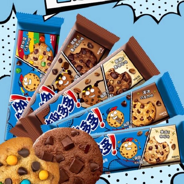 趣多多香脆曲奇85g饼干香浓巧克力味大块曲奇零食小吃休闲食品