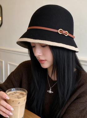新款日系时尚女夏季旅游遮阳渔夫帽子出游度假可折叠沙滩帽显脸小