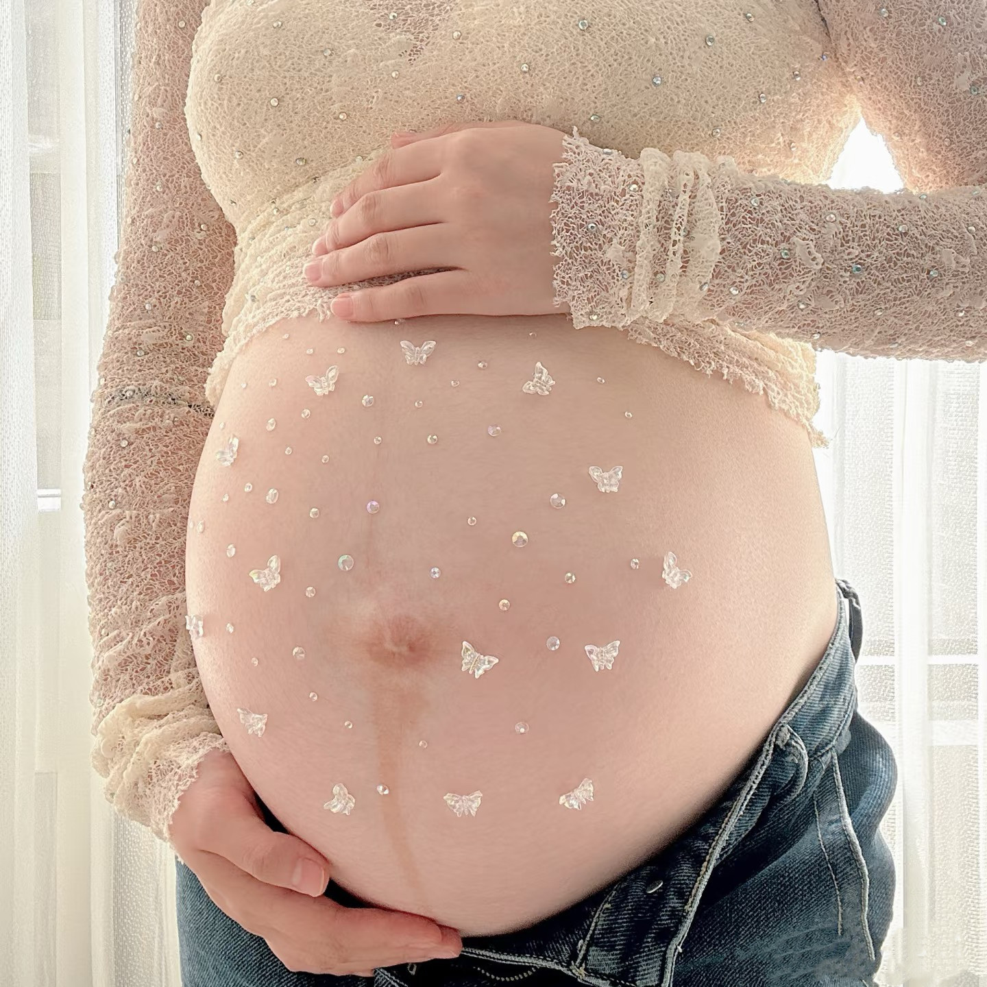 孕妇肚皮贴大肚子可爱水晶钻石装饰孕晚期居家拍照道具彩色钻石贴,文具电教/文化用品/商务用品,贴纸/立体贴纸,淘宝优惠券,粉丝福利购,淘宝优惠卷