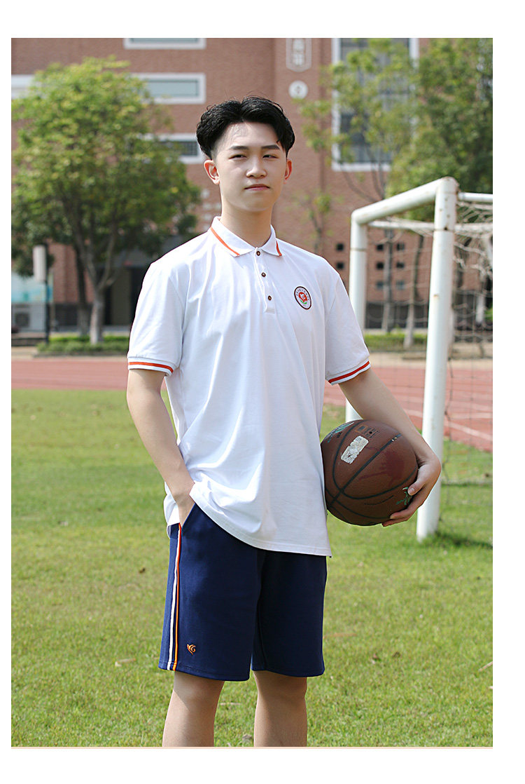 东莞市第六高级中学校服高中生夏季中学生班服纯棉短袖秋裤