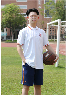 东莞市第六高级中学校服高中生夏季中学生班服纯棉短袖秋裤