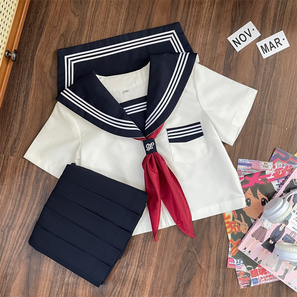 【神北JK】水手服正统jk制服三本