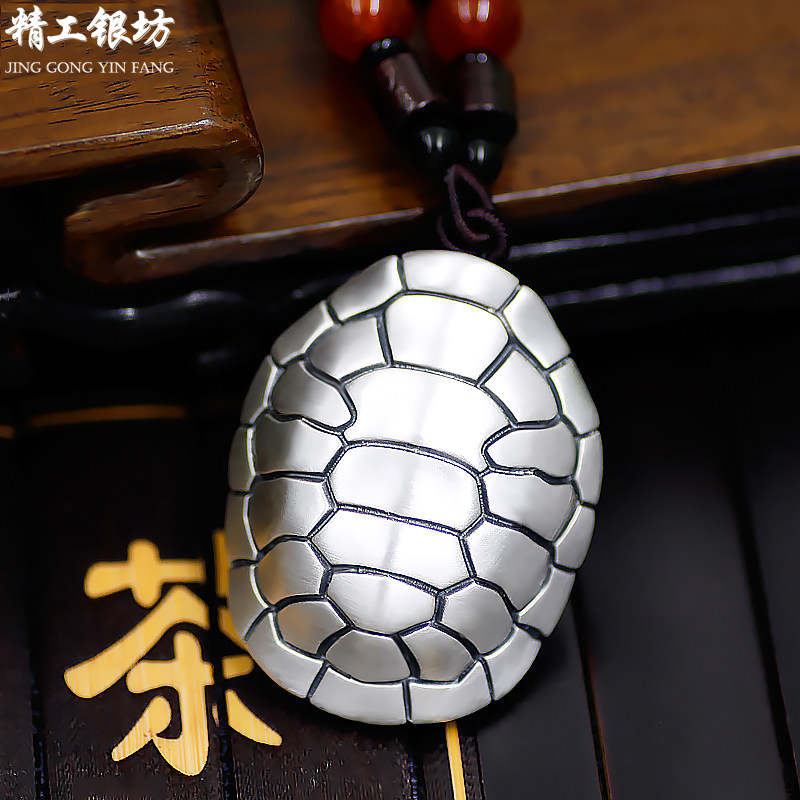 精工银坊纯银999貔貅手把件摆件图片