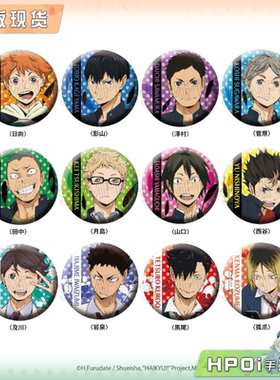 【Hpoi现货】IAGF02 国际动漫周边展 先行通贩 排球少年 徽章周边