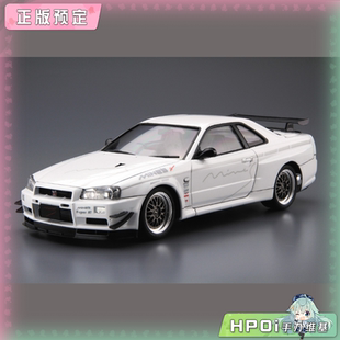青岛社 Hpoi定金 BNR34 Mine Skyline 汽车模型 日产 GTR