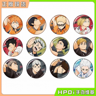 【Hpoi现货】Ensky 排球少年 击球方同柄 闪吧唧徽章 再版 周边