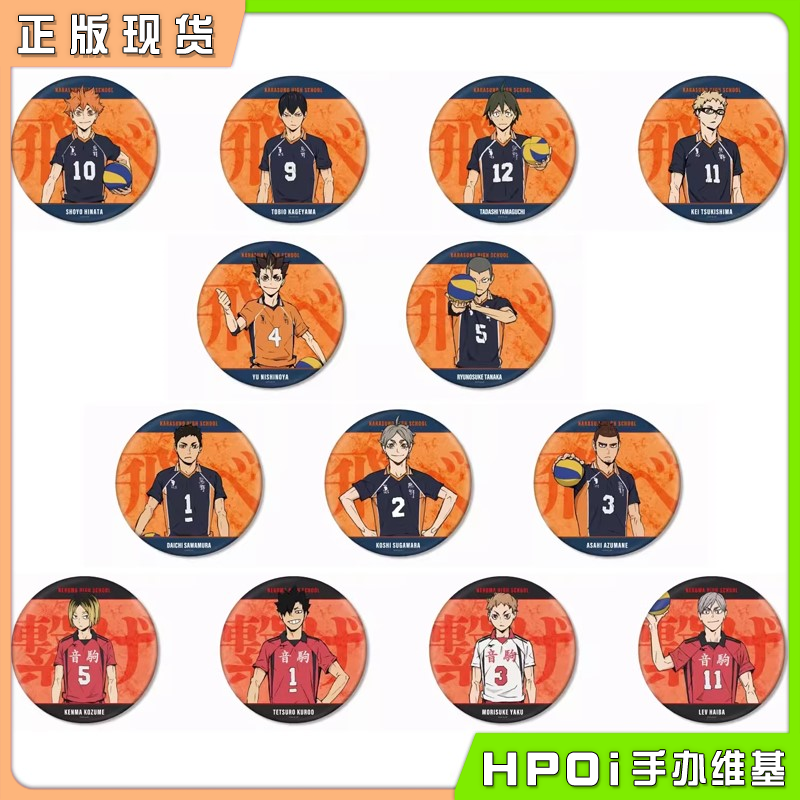 AMNIBUS 排球少年 垃圾场的对决BIG可立吧唧徽章周边