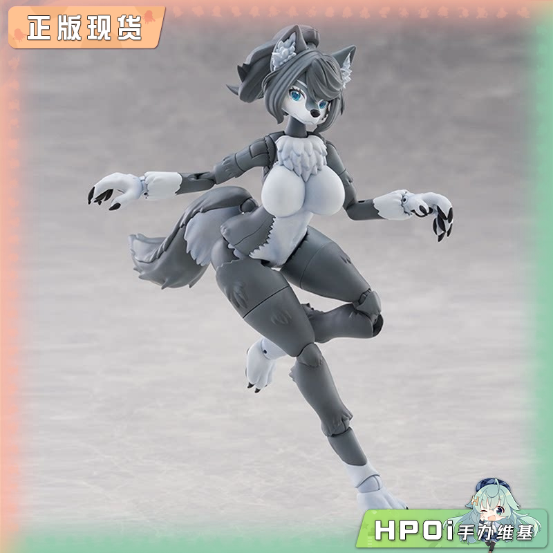 青岛社 KEMOPLA 灰狼 机娘 模型可动手办
