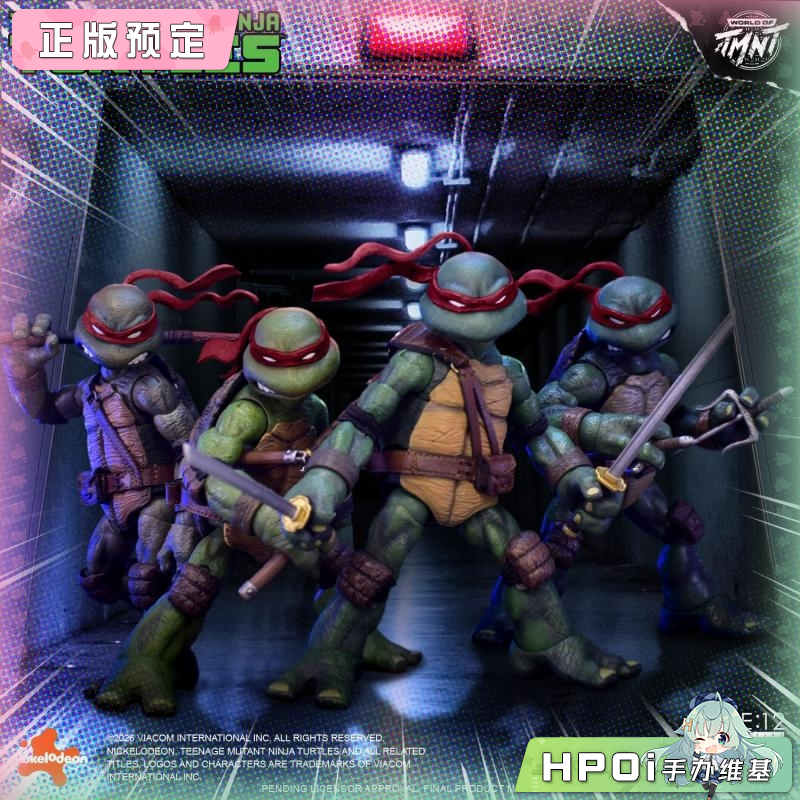 【Hpoi定金】Mezco ONE 12 忍者神龟 套装 4人 可动手办