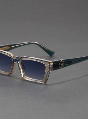 小众独特复古磨砂窄框太阳眼镜