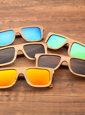 新款长方形大框个性潮反光太阳镜